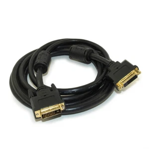 10ft DVI-D DUAL LINK (28 AWG) Extension Cable (M/F) Gold Plated - Picture 1 of 2