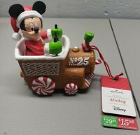 2016 Mickey Mouse Disney Christmas Wireless Train Hallmark New wTag