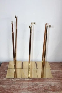 6er Set Handtaschenhalter - Edelstahl goldener Spiegeleffekt - Bild 1 von 6