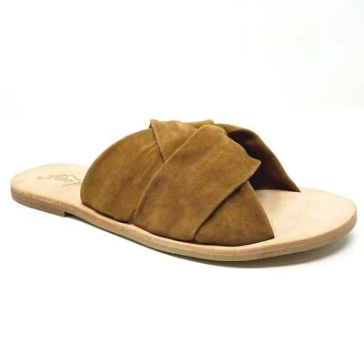Sandalias informales Free People Rio Vista marrón topo de gamuza para mujer Foto 1 de 4