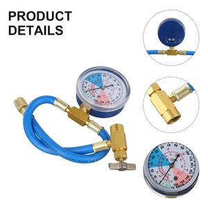 Recharge Measuring Kit Recharge Hose R134A Quick Adapter Rubber+Copper - Picture 1 of 12