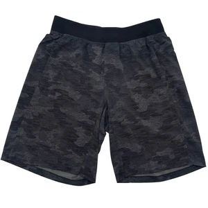 Pantalones Cortos Lululemon Para Hombre Talla Grande Negro Gris Camuflados Atléticos Gimnasio Entrenamiento Gorpcore - Imagen 1 de 7