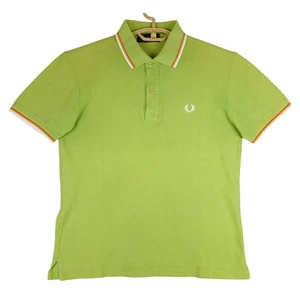 Camisa Polo Fred Perry Para Hombre 38 Pecho Pequeña Verde - Imagen 1 de 5