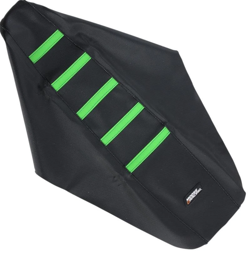 Cubierta de asiento acanalada Moose Racing KXF45016-334RT - negra/verde acanalada Foto 1 de 1