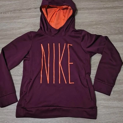 Sudadera con capucha Nike Dri-Fit - XL juvenil - púrpura/naranja Foto 1 de 3
