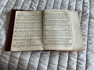 Vintage “The Hymnbook” 1952 Spiral Bound In Leather Cover Personal Copy - Picture 1 of 15