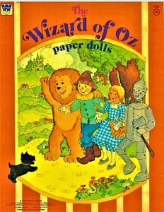 MUÑECAS DE PAPEL VINTAGE SIN CORTAR 1976 EL MAGO DE OZ~RARAS~#1 MEJOR VENDEDOR DE REPRODUCCIÓN - Imagen 1 de 8