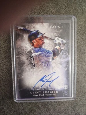 2018 TOPPS INCEPTION CLINT FRAZIER AUTÓGRAFO CARTÃO DE NOVATO #/230 CUBOS YANKEES - Imagem 1 de 2