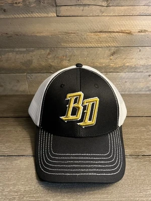 Nuevo Sombrero de Camionero con Hebilla Cervecería Dorado sobre Negro Gorra Snapback Cerveza Lyons IL Foto 1 de 4