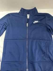 Boys Nike Warm Up Zip Up Light Jacket size 6-7 Blue - Picture 1 of 17