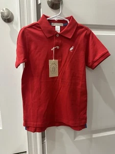 NWT The Beaufort Bonnet Company Prim & Proper Polo SS Red Size 6 - Picture 1 of 3