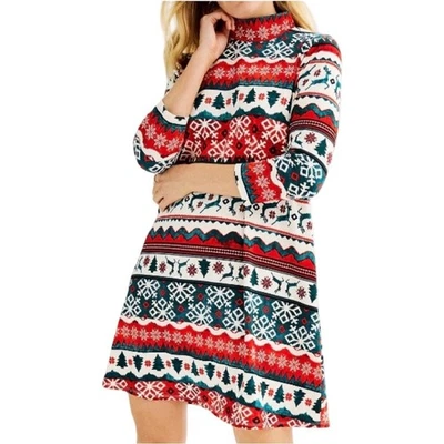 Vestido tejido Celebrate Together Navidad vacaciones talla XL USADO EN EXCELENTE ESTADO Cottagecore festivo Foto 1 de 4