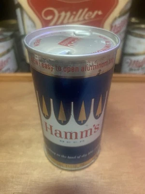 Lata de cerveza Hamms tapa plana Hamms Brewing Co San Francisco tapa de aluminio antigua 11 onzas Foto 1 de 4