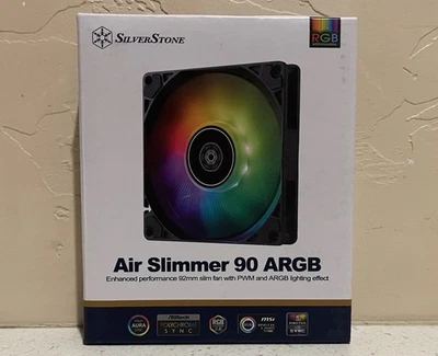 SilverStone Technology Air Slimmer 90 ARGB Enhanced Performance 92mm Slim Fan - Image 1 of 2