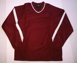 Holloway 229019 Herren V-Ausschnitt Langarm Bionic Windshirt purpurrot/weiß Gr. M - Bild 1 von 7