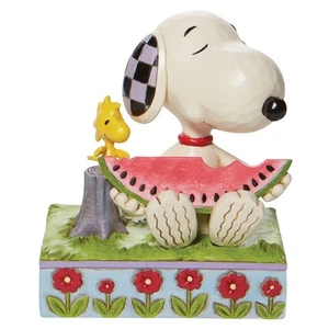 Peanuts von Jim Shore JSPEA Snoopy Wassermelone Figur, 4,625 Zoll - Bild 1 von 8