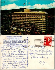 Princesses Kaijulani Sheraton, Waikiki Beach, Honolulu, Hawaii Vintage Chrome PC - Picture 1 of 1