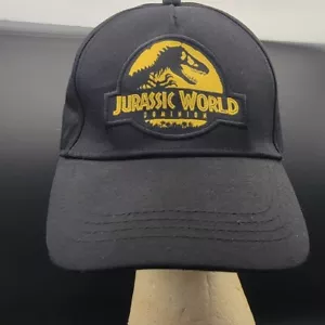 Jurassic World Dominion Baseball Cap Movie Promo Adjustable Black Hat - Picture 1 of 7