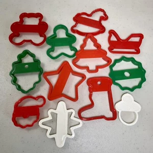 Juego de 12 formas cortadoras de galletas navideñas vintage Wilton - Imagen 1 de 1