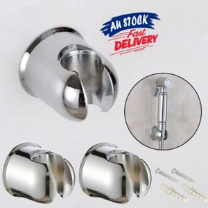 Holder For Hand Held Shower Head Wall Hang Zinc Alloy Bracket Round Hose - Picture 1 of 8