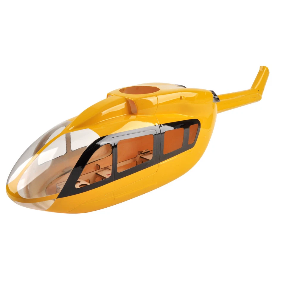 450 EC-145 Heli 450 Size RC Pre-Painted Fuselage YELLOW BLUE Painting RC Model - Image 1 of 4