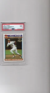 1991 Topps Desert Shield #391 Ricky Henderson,PSA 9 - Picture 1 of 2