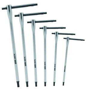 Kit 6 chiavi a T maschio esagonale con traversino scorrevole - USAG 280 TK/SE6 - Imagen 1 de 3
