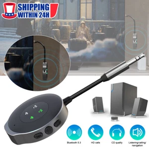 2 in1 Wireless Bluetooth 5.3 Transmitter Receiver Adapter Audio 3.5mm Jack Aux** - Picture 1 of 21