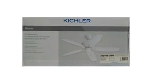 KICHLER Renew 52 in. Oil Brushed Bronze Brown Ceiling Fan w/ Pull Chain - Picture 1 of 2