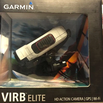 Garmin VIRB Elite HD GPS Action Sports Camera Cam WI-Fi WIFI White 32gb SD Card - Image 1 of 4