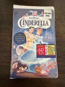 Unopened & Factory Sealed CINDERELLA (1950) VHS Tape in Clam Shell Case - Picture 1 of 2