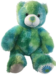 Oso de peluche verde retirado Build A Bear amigo de peluche para todas las estaciones flor 15" - Imagen 1 de 9