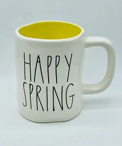 Rae Dunn HAPPY SPRING Kaffeebecher gelb Ostern - Bild 1 von 10