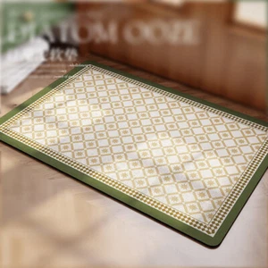 European Doormat Retro Soft Water Absorbing Mat Bathroom TOILET Non-slip Carpet - Picture 1 of 32