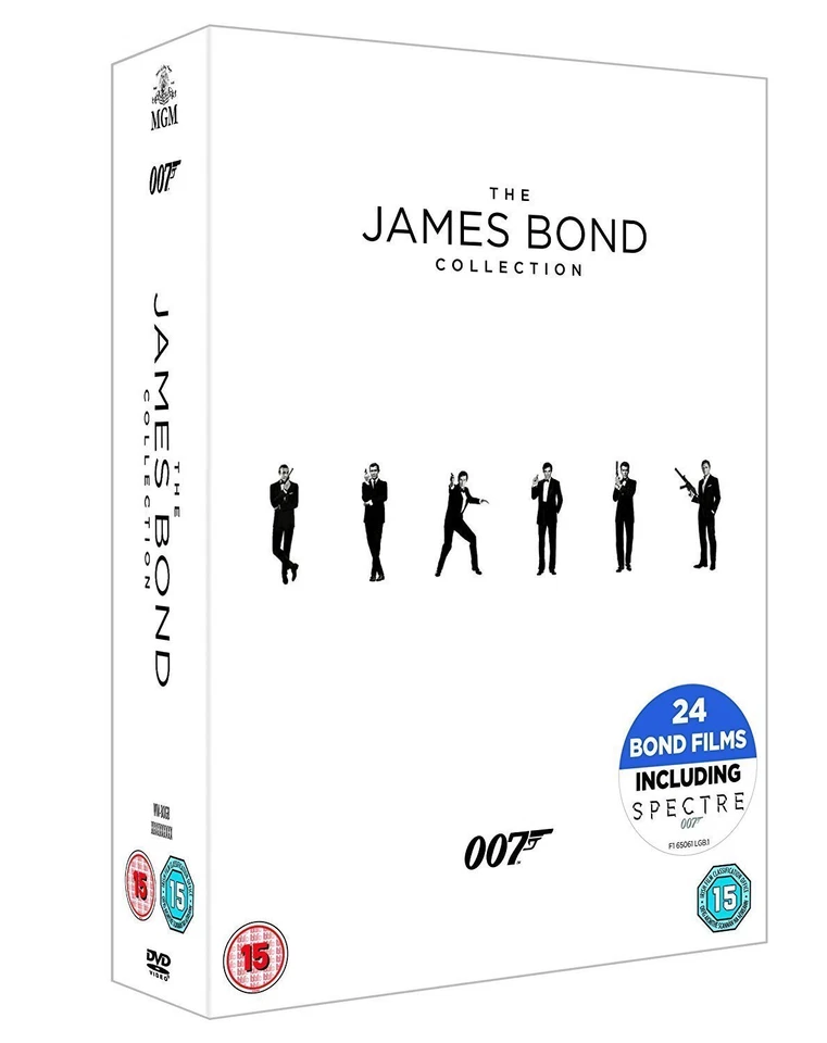 The James Bond Complete Collection 007 Region 2 DVD 24 Discs Box Set NEW - Image 1 of 1