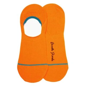 Mens Trainer Liner Socks Invisible Swole Panda Bamboo Socks Orange Size 7-11 - Picture 1 of 1