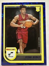 Ochai Agbaji 2022-23 Panini NBA Hoops Hyper Blue Rookie Card #244 RC 