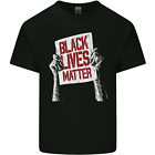 Noir Vit Matter Racial Égalité Signe Homme Coton T-Shirt