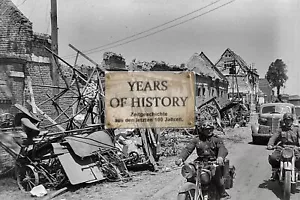 Foto kein Zeitgenössisches Original Frankreich Vormarschstraße zerstörte Fahrzeu - Bild 1 von 1