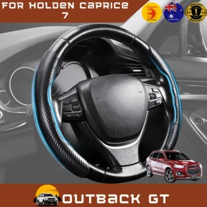 Segmented Steering Wheel Cover for Holden Captiva 7 2016 - 2018 CG Carbon Fiber - Picture 1 of 9