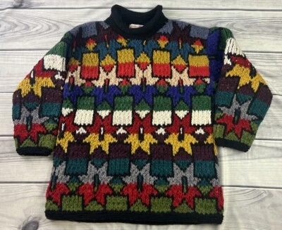 Suéter Quichua Village Hecho a Mano 100% Lana Ecuador De Colección Azteca Geo Grande? Foto 1 de 4