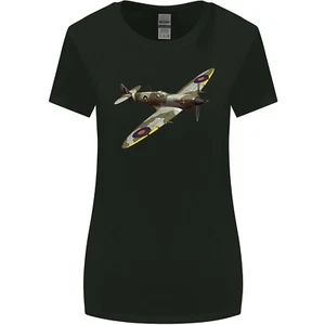 Eine Supermarine Spitfire Flying Solo Damen Maglietta Mit Weiterem Schnitt - Bild 1 von 55