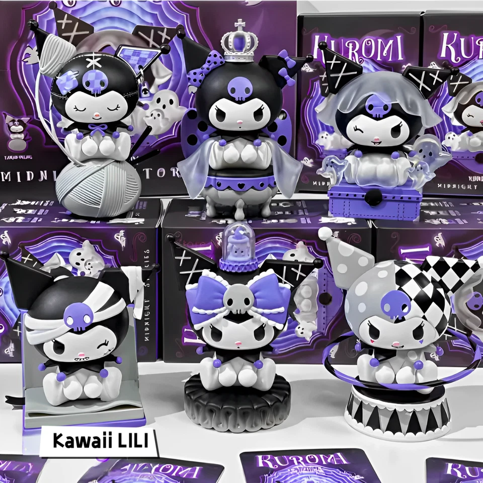 Sanrio Kuromi Dark Night Story Series Blind Box Confirmed Figure Art Toys Gift - Image 1 of 4