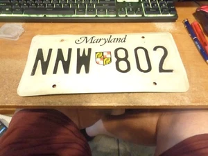 (EXPIRED 2020) Maryland License Plate NNW 802 (BOX#KIWI) - Picture 1 of 1
