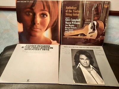 Lot Of 4 Classic Folk Country Pop Lps Kenny Rogers Neil Diamond Judy Collins Vg+ - Image 1 of 4