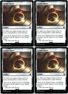 MTG 4 x Arcane Signet - Universes Beyond Doctor Who - Playset - 4x x4 Near Mint - Picture 1 of 1