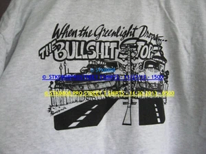 Pro Street 69 Camaro RS/Z28 Racing /Green Light Drops Bullshit Stops Mens Shirt - Picture 1 of 2