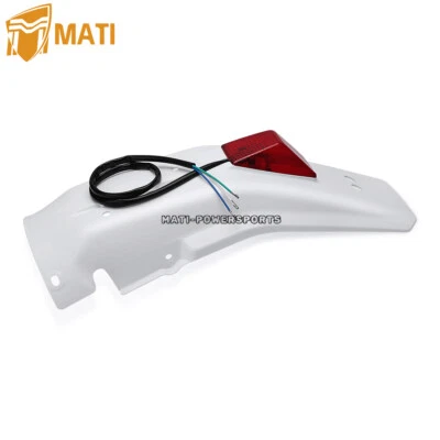 Rear Fender w/ Taillight For Honda XR250R XR250L XR350R XR600R XR650L Mud Guard - Image 1 of 4