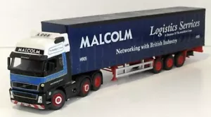 Cararama escala 1/50 diecast CR004 - Volvo FH lado cortina - W.H. Malcolm - Imagen 1 de 3