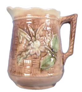 Maiolica Crema Crema Floreale & Tessuto Pestia Crema Giallo Marrone Verde Antica - Foto 1 di 7